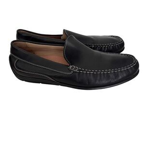 Ecco Black Leather Driving Moccasins